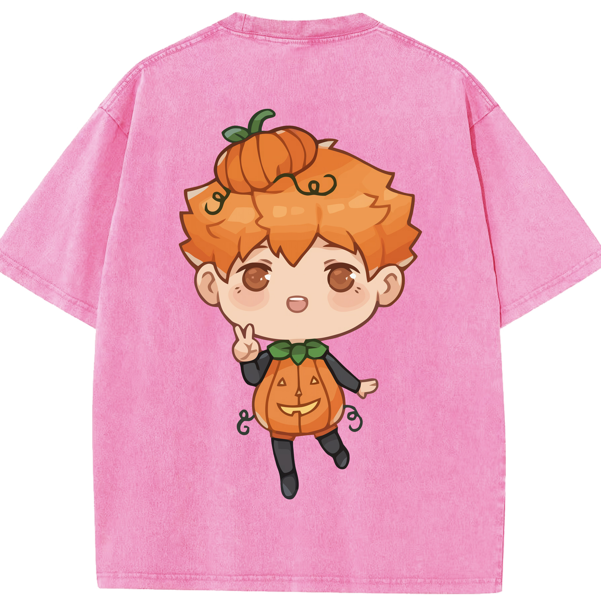 （画像用） ハイキュー!! Haikyu!! 綿100% ヴィンテージ風 半袖Tシャツ（背面プリント）